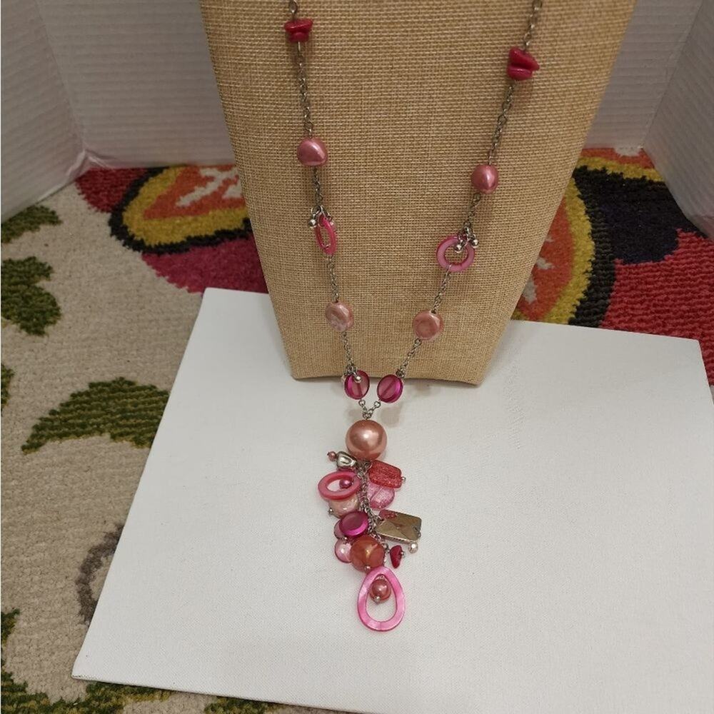 TRESKA beaded long pendant necklace‎ new